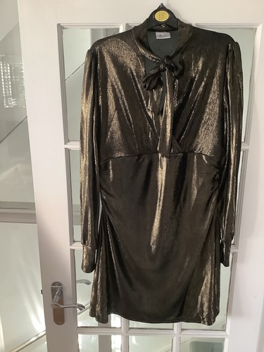 Next gold dress with - dress,