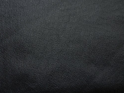 Jet black pigskin - black, leather