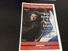 Wick Academy v  Ross County 2010-11 Craig Shearer Testimonial
