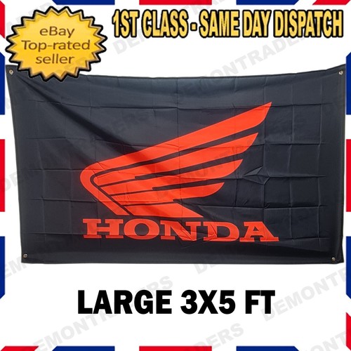 Honda flag banner man - honda,