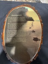 Vintage  Footprint Poem on