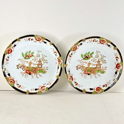 Vintage porcelain salad - salad, plates