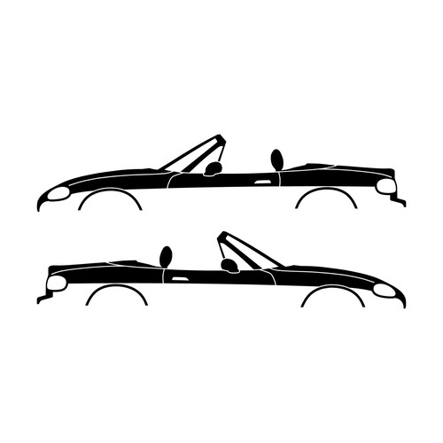 Set car decal - 2, stickers