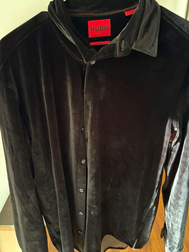 Hugo black slim - black, stretch