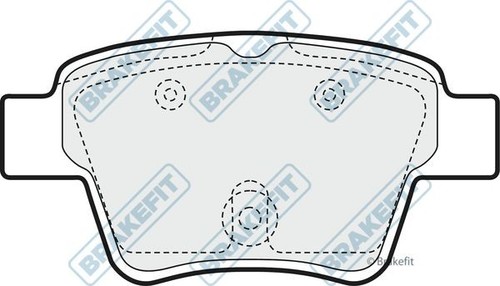 Apec rear brake pad set - set, for