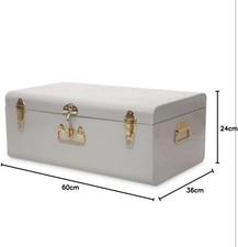 Habitat Grey Metal Trunk