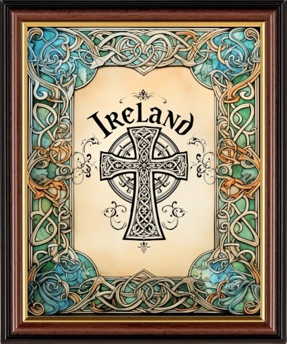 Irish celtic cross ireland - irish,