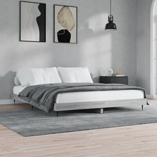 Bed Frame Grey Sonoma 160x200