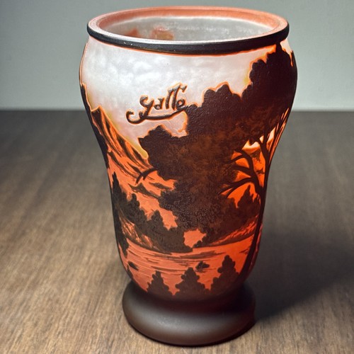 Emile galle cameo glass tea - galle,