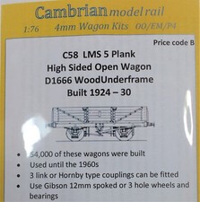 Cambrian Modelrail, C058, LMS