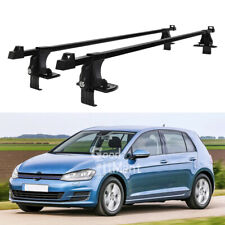 54" Car Lockable Bare Roof Rack Cross Bars Cargo Carrier For VW Golf MK5 MK6 MK7