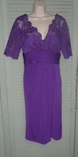 Alexon purple lace topped dress