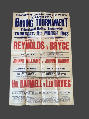 Original 1948 charity - original, boxing