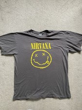 Vintage Nirvana Smiley Faded