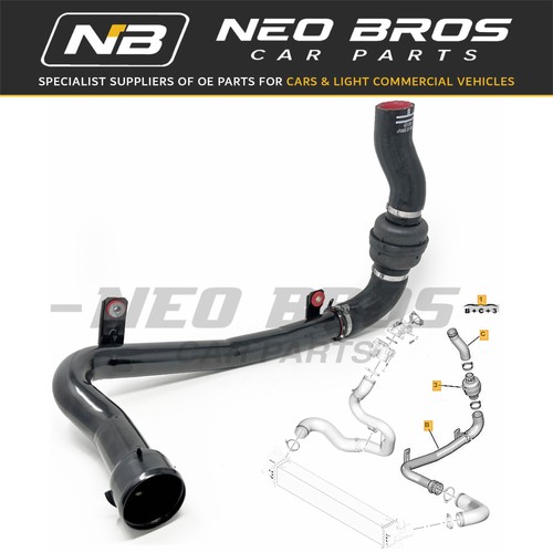 Left intercooler hose - left,