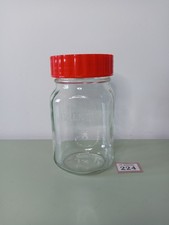 Ravenhead Glass Kilner Jar 1 Litre Red Screw Top Lid #224