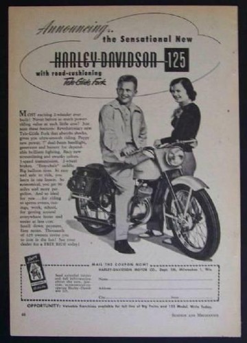 1951 harley davidson 125 - davidson,
