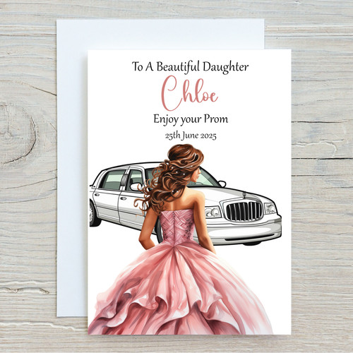 Personalised prom card school - personalised,