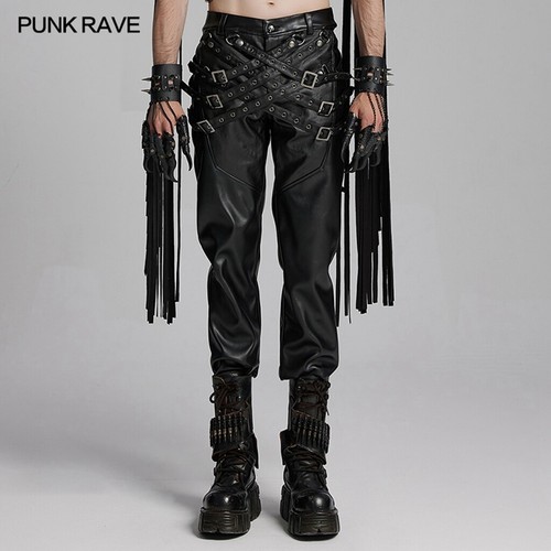 Punk rave men black - black, gothic