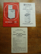New World Forty One Gas Cooker Vintage Owners Operating Manual, Fitter's notes 