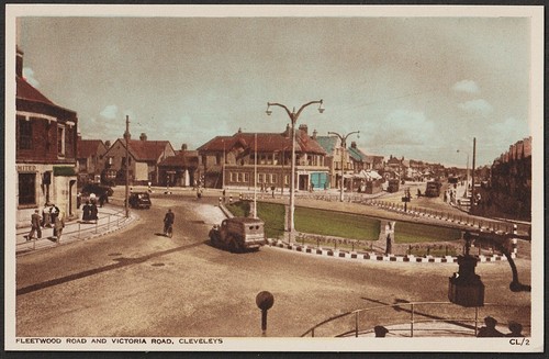 Cleveleys postcard fleetwood - cleveleys,