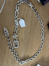 Ladies Rhinestone Diamante Belt flapper sparkly adjustable New