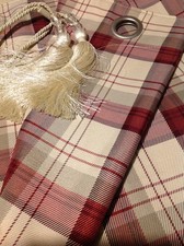 Dunelm red & cream check