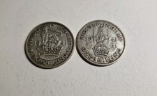 1941 silver shillings scottish - silver,