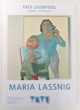 MARIA LASSNIG Tate Liverpool 2016 SMALL ART EXHIBITION POSTER