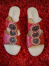 Lovely Ladies Gabor Sport Red Leather Sandals ? Size 4