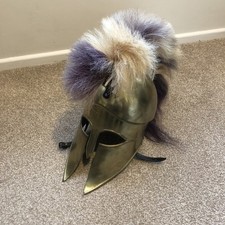 Helmet Greek Medieval Corinthian Wearable Plume Armor Knight Hoplite Spartan 