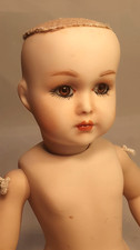 Porcelain Doll (944) 10"(25cm) Simon & Halbig reproduction, Vintage and Rare