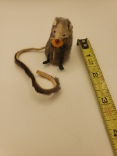 Vintage Miniature Real Fur Rat