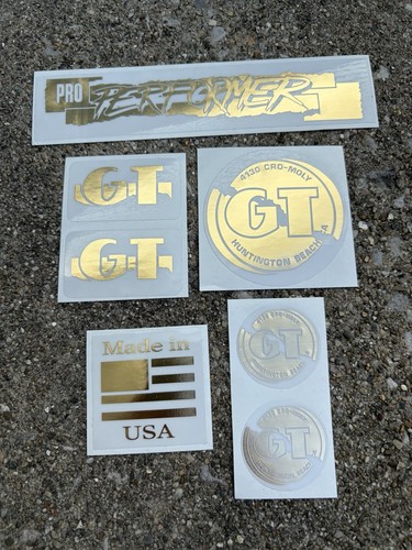 Gold pro performer stickers - gt,