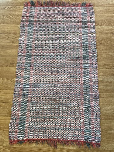 Antique vintage handwoven rag - handwoven,