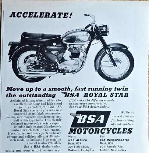 1964 bsa motorcycles royal - 1964, motorcycles-royal