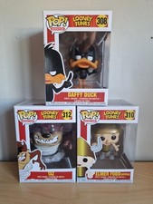 Looney Tunes Funko Pops - Daffy Duck 308, Taz 312 & Elmer Fudd 310