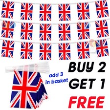 Union Jack Plastic Bunting