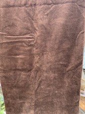 Vintage? Chocolate Brown Corduroy Cotton? Fabric Dressmaking 145x115cm (B67