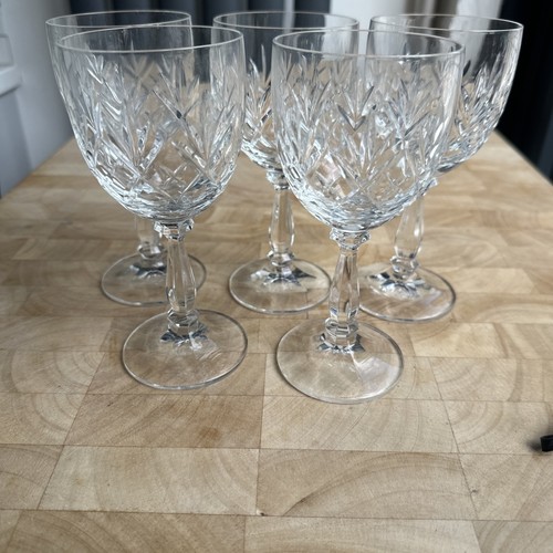 Crystal cut glasses - 5,