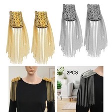 2x Tassel Link Chain Epaulets