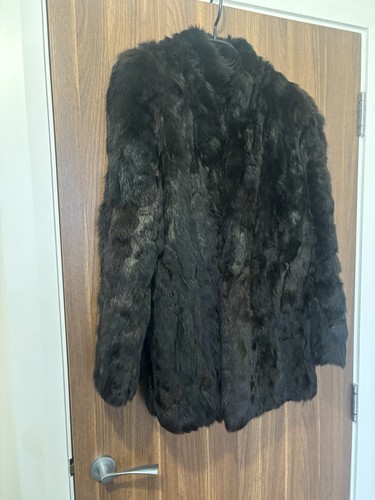 Real rabbit fur coat - rabbit,