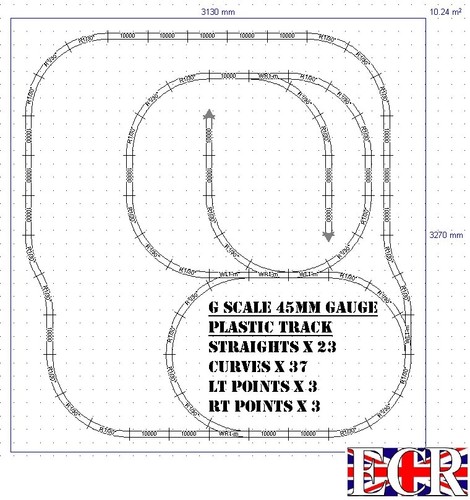 Scale 45mm gauge - 45mm, plastic