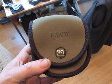 large size olive neoprene bag pouch for hardy  salmon fly fishing reel