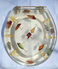 Vintage Fishing Lure Toilet