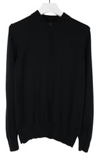 J.Lindeberg Lynn Merino Wool Baseball Collar Sweater Men Large Zipper