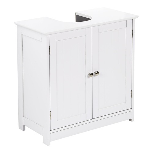 White under sink basin cabinet - white,