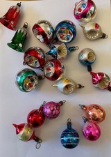 19 vintage mercury glass christmas baubles
