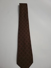 Gieves Hawkes Saville Row Mens Silk Tie Geometric Silk Made In Italy 