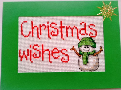 Christmas card completed cross - christmas,